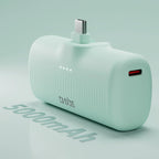 SBS EcoPower Išorinė baterija 5000 mAh 10W su integruotu USB-C prievadu - žalias