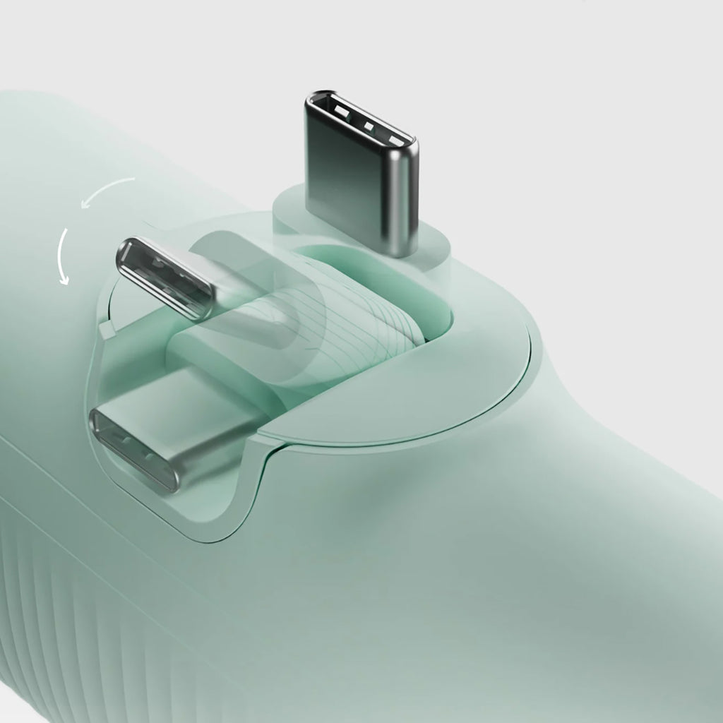 SBS EcoPower Išorinė baterija 5000 mAh 10W su integruotu USB-C prievadu - žalias