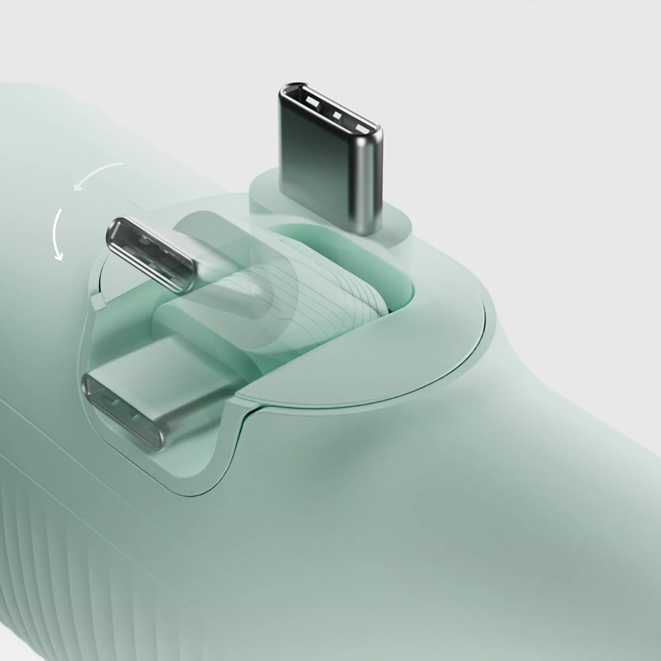 SBS EcoPower Išorinė baterija 5000 mAh 10W su integruotu USB-C prievadu - žalias