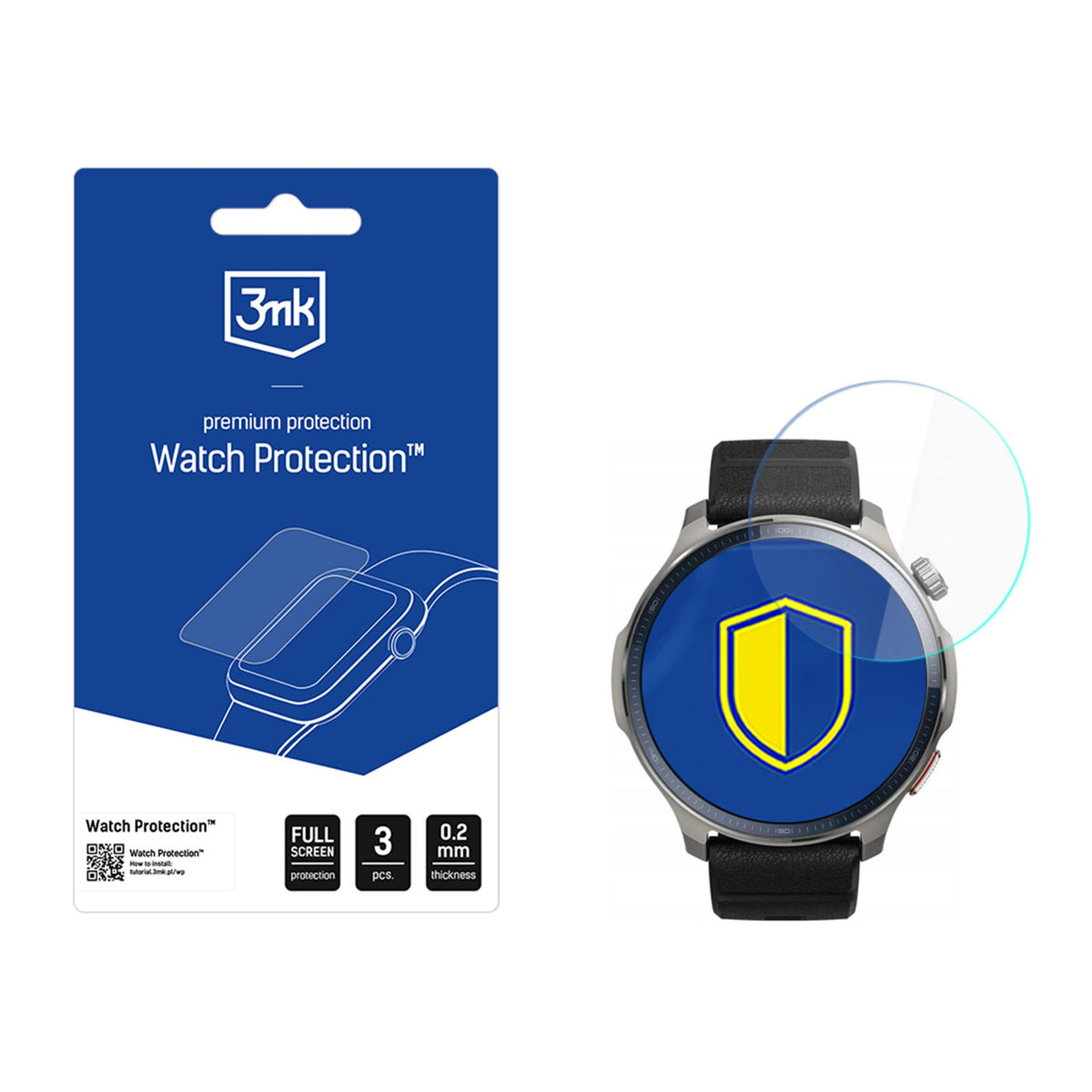 3mk Watch Protection ARC Smartwatch Screen Protector Film for Amazfit Balance 2