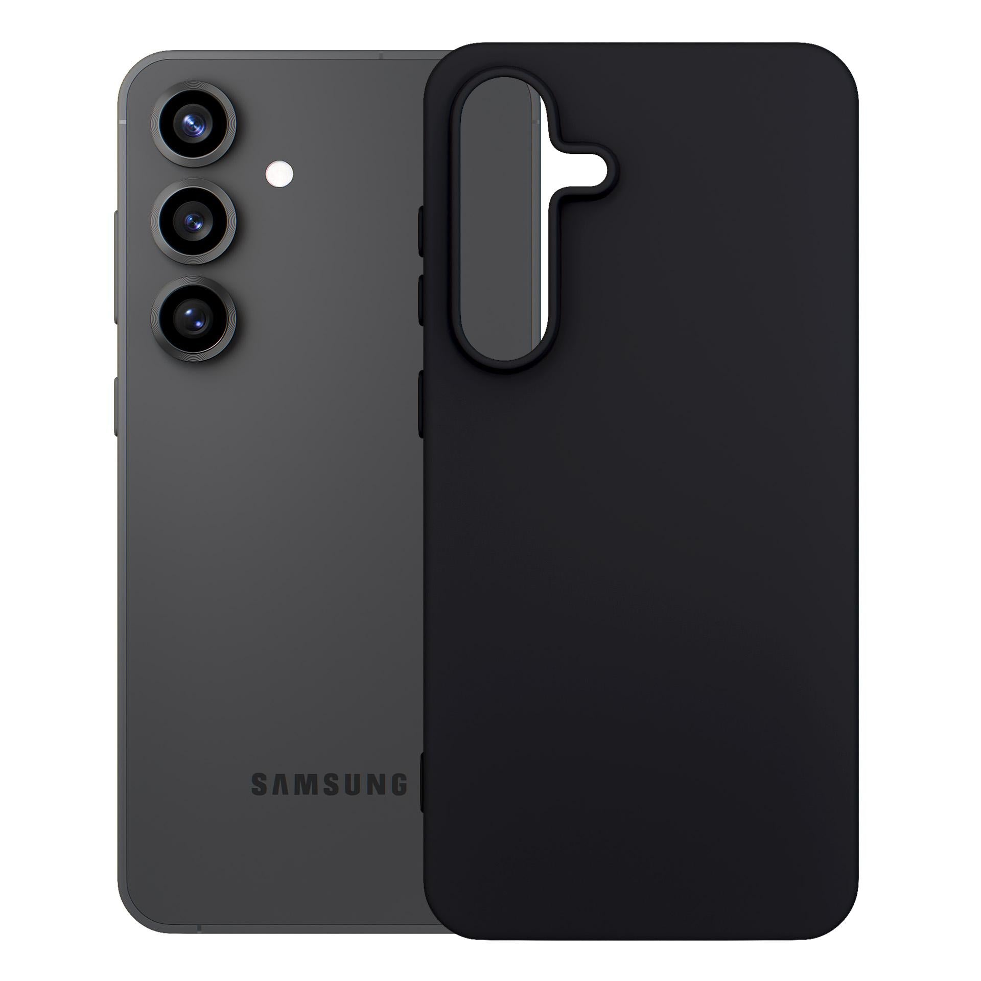 3mk matinis dėklas, skirtas Samsung Galaxy S25 FE – matinė juoda