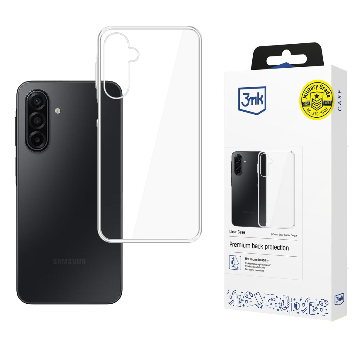 3mk skaidrus dėklas, skirtas Samsung Galaxy A17 5G – skaidrus -- Samsung Galaxy A17 5G
