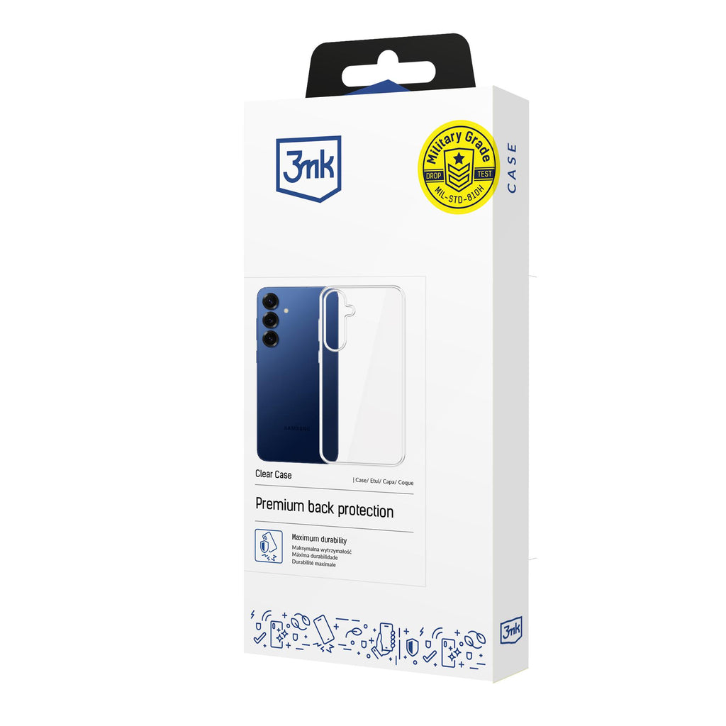 3mk skaidrus dėklas, skirtas Samsung Galaxy S25 FE - skaidrus