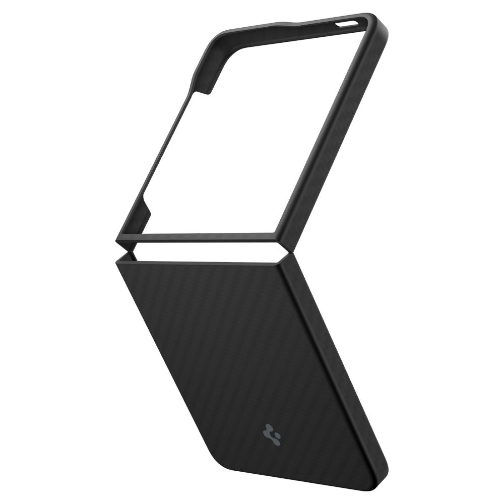 Spigen AirSkin aramidinis dėklas Galaxy Z Flip 7 – juodas