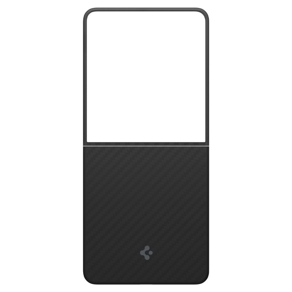 Spigen AirSkin aramidinis dėklas Galaxy Z Flip 7 – juodas
