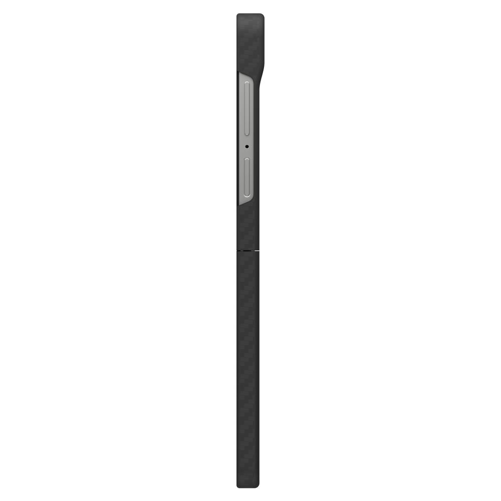 Spigen AirSkin aramidinis dėklas Galaxy Z Flip 7 – juodas