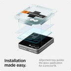 Spigen Glas.TR EZ Fit grūdintas stiklas Galaxy Z Flip 7