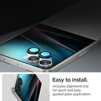 Spigen Optik Pro HD Glas.TR EZ Fit 2-pack objektyvų apsaugos Samsung Galaxy Z Flip 7 - juoda -- Samsung Galaxy Z Flip 7