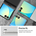 Spigen Optik Pro HD Glas.TR EZ Fit 2-pack objektyvų apsaugos Samsung Galaxy Z Flip 7 - juoda -- Samsung Galaxy Z Flip 7