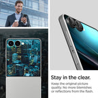 Spigen Optik Pro HD Glas.TR EZ Fit 2-pack objektyvų apsaugos Samsung Galaxy Z Flip 7 - juoda -- Samsung Galaxy Z Flip 7