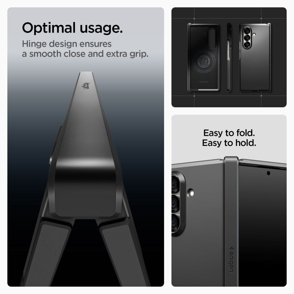 Spigen Tough Armor MagSafe dėklas Z Fold 7 – juodas