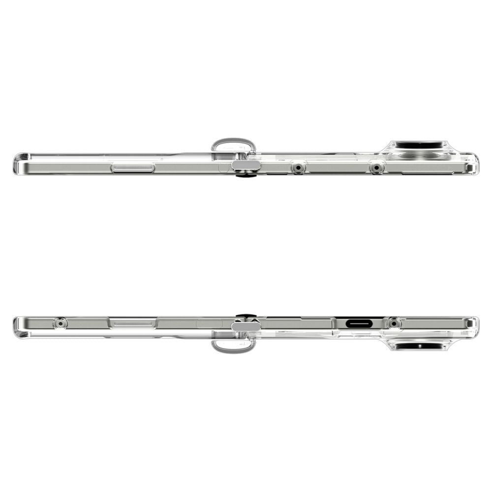 Spigen Ultra Hybrid Pro MagSafe dėklas Galaxy Z Fold 7 – skaidrus/baltas