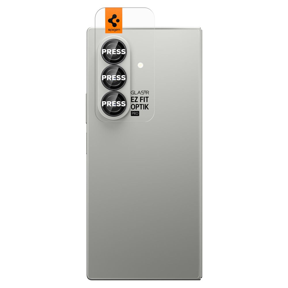 Spigen Optik Pro kameros stiklas EZ Fit Z Fold 7 – juodas