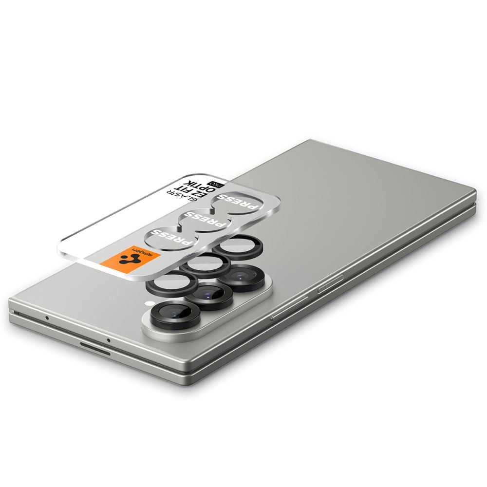 Spigen Optik Pro kameros stiklas EZ Fit Z Fold 7 – juodas