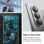 Spigen Optik Pro kameros stiklas EZ Fit Z Fold 7 – juodas