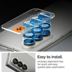 Spigen Optik Pro kameros stiklas EZ Fit Z Fold 7 – juodas