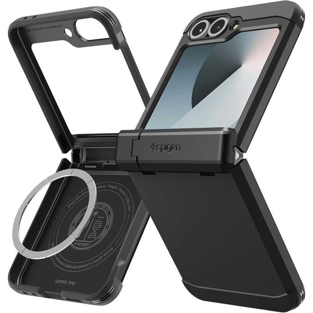 Spigen Tough Armor MagSafe dėklas Z Flip 6/7 FE – juodas