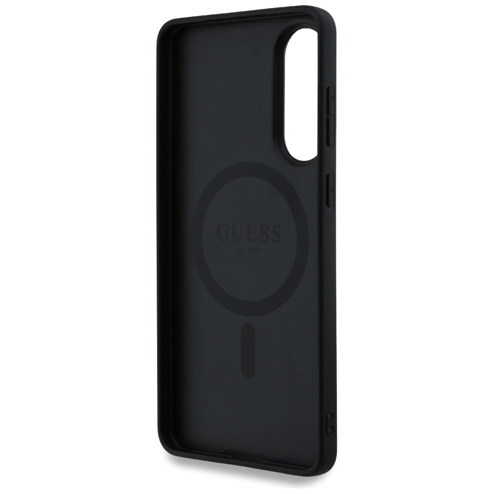 Guess MagSafe dėklas Samsung Galaxy S25 Edge – juodas