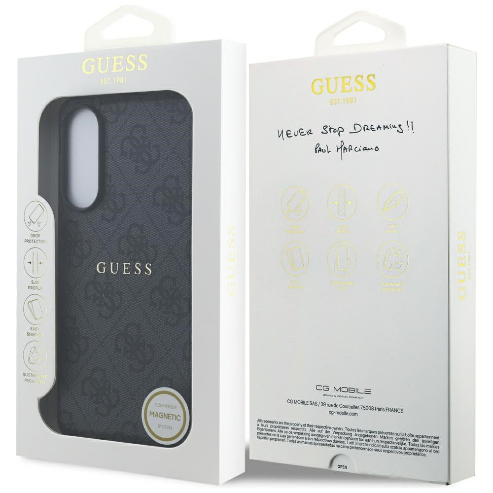 Guess MagSafe dėklas Samsung Galaxy S25 Edge – juodas