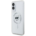 Karl Lagerfeld MagSafe dėklas S25 Edge – baltas