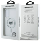 Karl Lagerfeld MagSafe dėklas S25 Edge – baltas