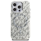 Karl Lagerfeld MagSafe dėklas iPhone 16 Pro Max – baltas