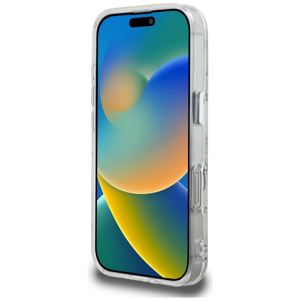 Karl Lagerfeld MagSafe dėklas iPhone 16 Pro Max – baltas