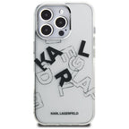 Karl Lagerfeld IML Sketched Graphic dėklas iPhone 16 Pro – skaidrus