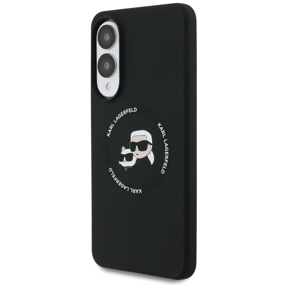 Karl Lagerfeld MagSafe dėklas Galaxy S25 Edge – juodas