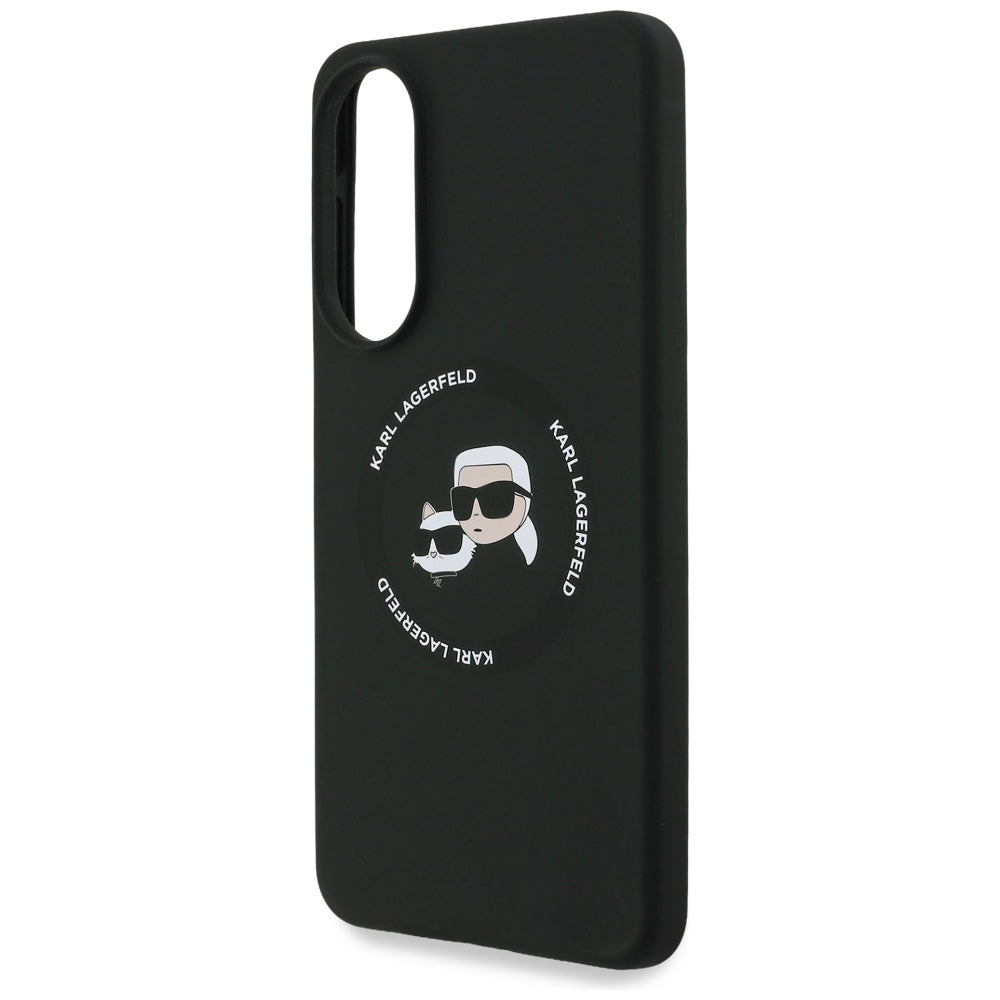Karl Lagerfeld MagSafe dėklas Galaxy S25 Edge – juodas