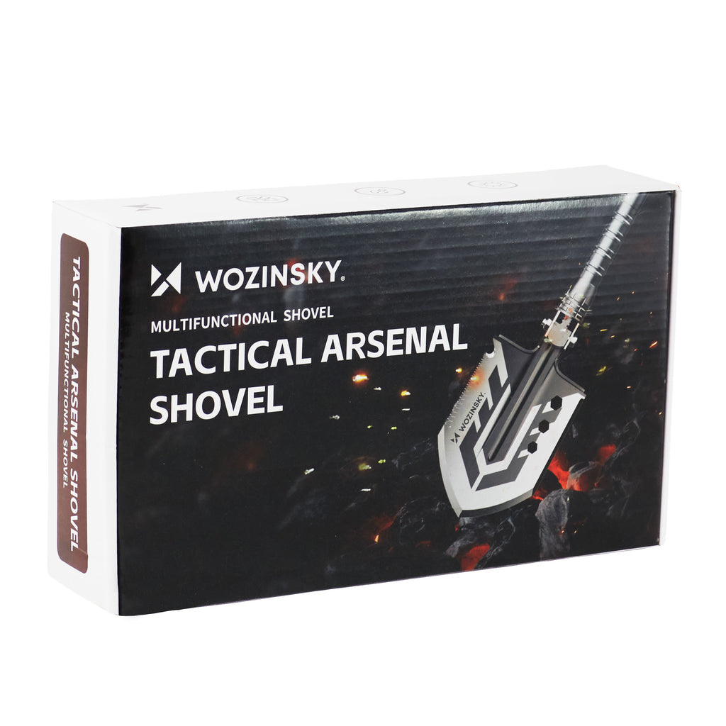 Wozinsky WSS-211 išgyvenimo žemės ūkio šaukštas su baionetais, stiklo laužtuvu, vėlkėm 21 1 - pilka -- Uncategorized