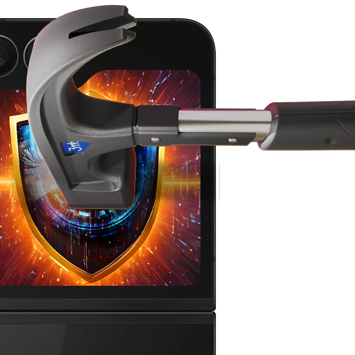 Plėvelė 3mk Silky Matt Privacy matinė privatumo telefonams Samsung Galaxy Z Flip 6/7 FE -- Samsung Galaxy Z Flip 6 /...
