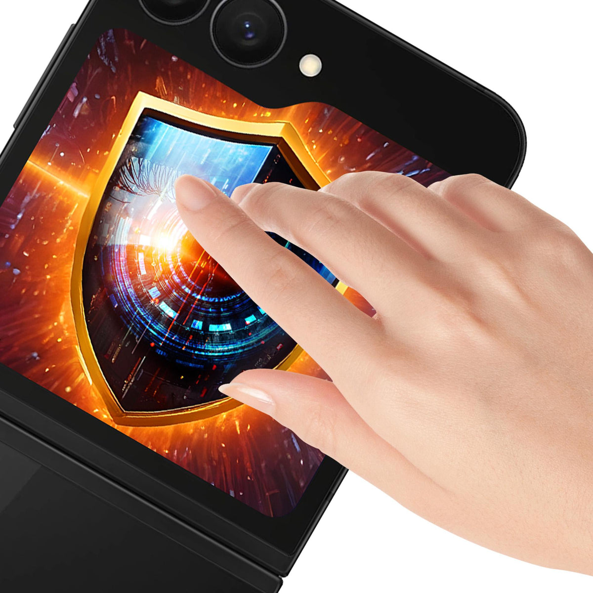 Plėvelė 3mk Silky Matt Privacy matinė privatumo telefonams Samsung Galaxy Z Flip 6/7 FE -- Samsung Galaxy Z Flip 6 /...