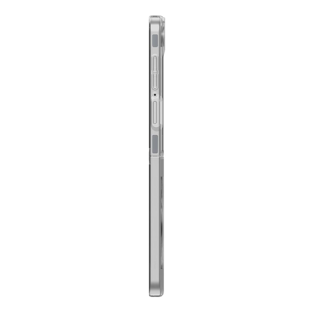 Spigen AirSkin MagSafe dėklas Galaxy Z Flip 7 – skaidrus/baltas