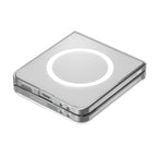 Spigen AirSkin MagSafe dėklas Galaxy Z Flip 7 – skaidrus/baltas