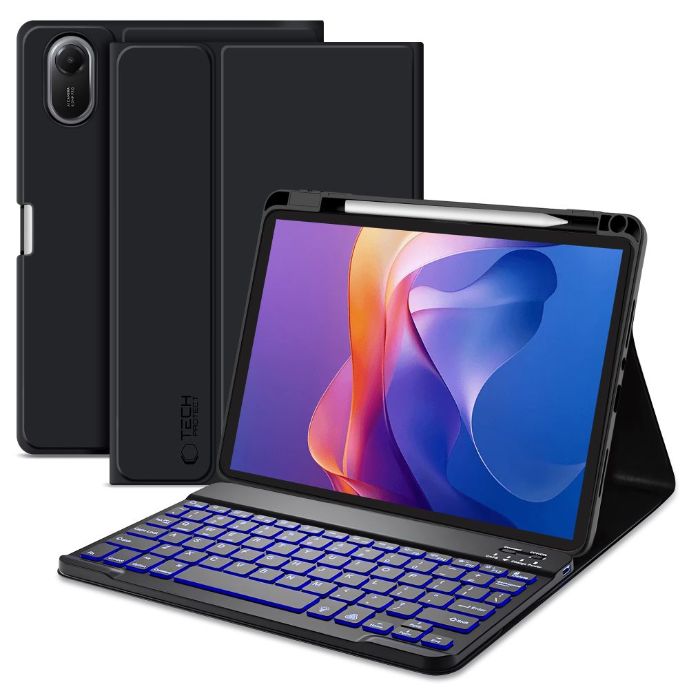 Tech-Protect SC Pen dėklas Redmi Pad 2 11.0 su klaviatūra – juodas -- Xiaomi Redmi Pad 2
