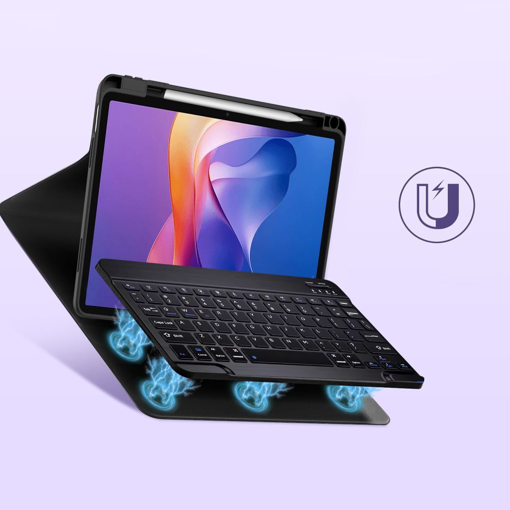 Tech-Protect SC Pen dėklas Redmi Pad 2 11.0 su klaviatūra – juodas -- Xiaomi Redmi Pad 2