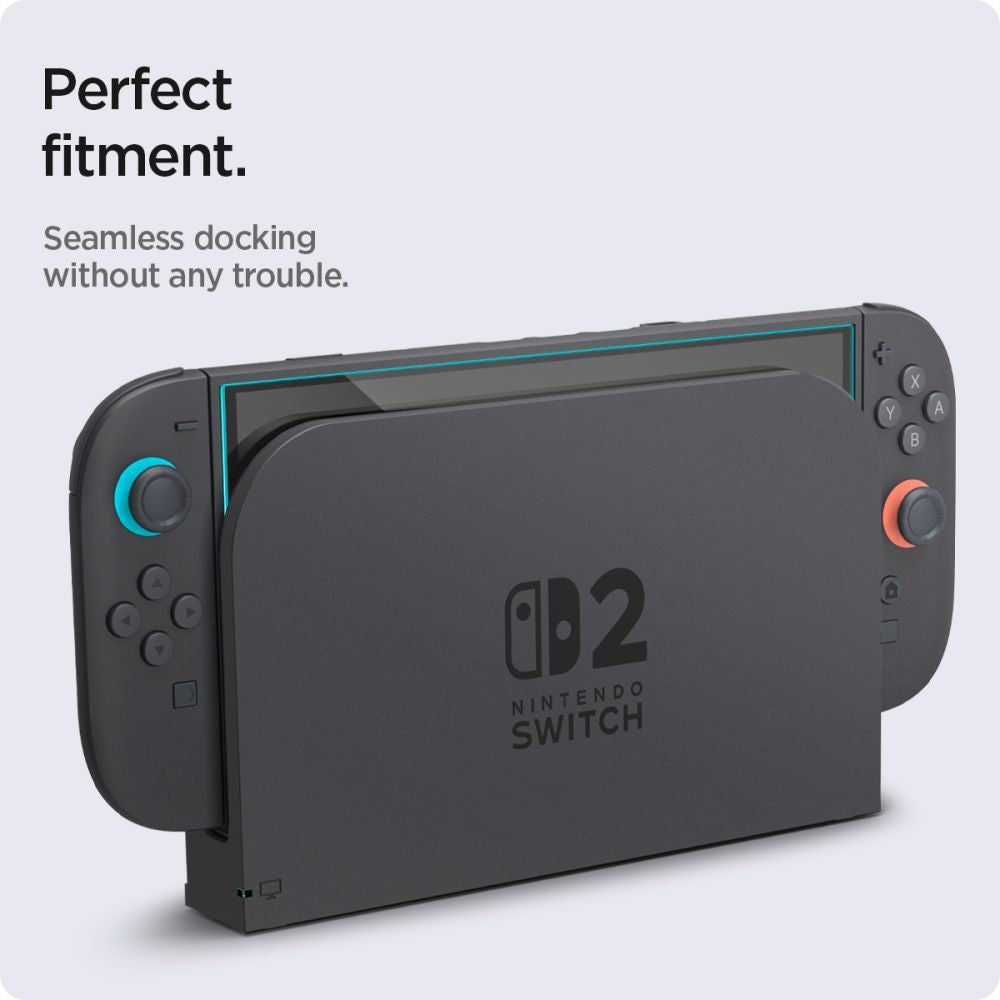 Spigen Glas TR EZ Fit grūdintas stiklas Switch 2 (2 vnt.) -- Cell phone tempered glass