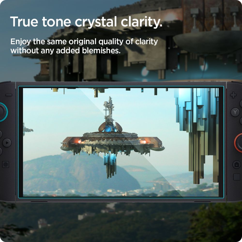 Spigen Glas TR EZ Fit grūdintas stiklas Switch 2 (2 vnt.) -- Cell phone tempered glass