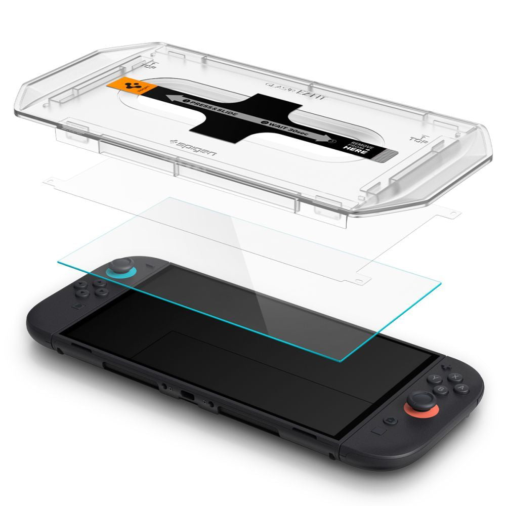 Spigen Glas TR EZ Fit grūdintas stiklas Switch 2 (2 vnt.) -- Cell phone tempered glass