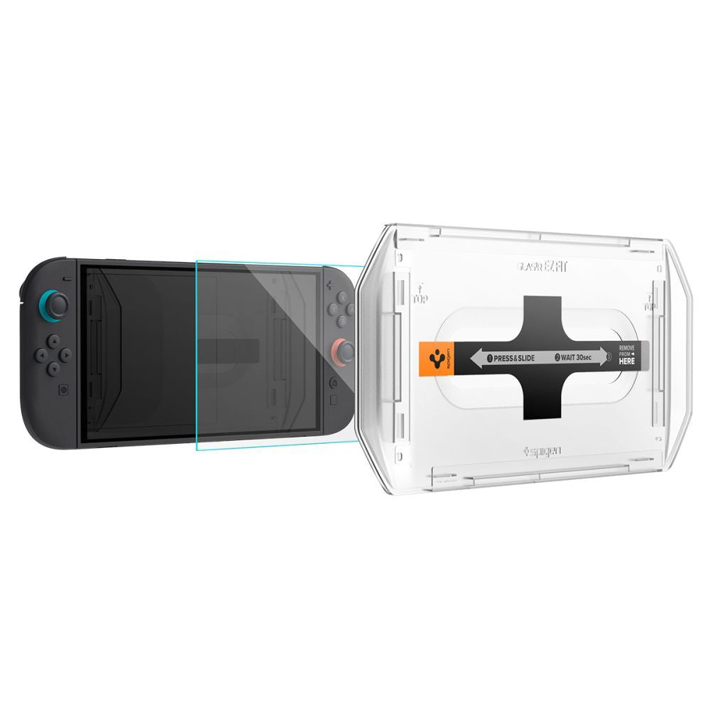 Spigen Glas TR EZ Fit grūdintas stiklas Switch 2 (2 vnt.) -- Cell phone tempered glass