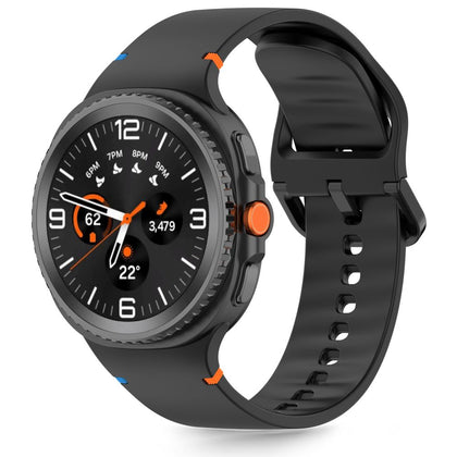 Tech-Protect silikoninis dirželis, skirtas Samsung Galaxy Watch 40/44/46 mm – juodas -- Samsung Galaxy Watch 40
