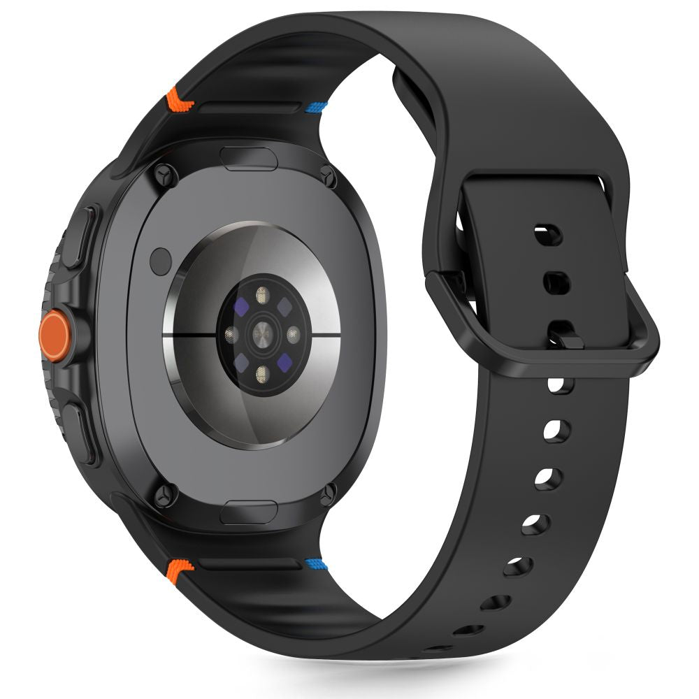 Tech-Protect silikoninis dirželis, skirtas Samsung Galaxy Watch 40/44/46 mm – juodas -- Samsung Galaxy Watch 40