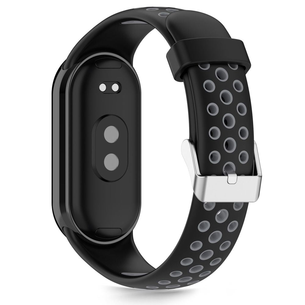 Tech-Protect IconBand oro dirželis, skirtas Xiaomi Smart Band 8 / 9 / 10 / NFC - juoda ir pilka -- Xiaomi Smart Band 8