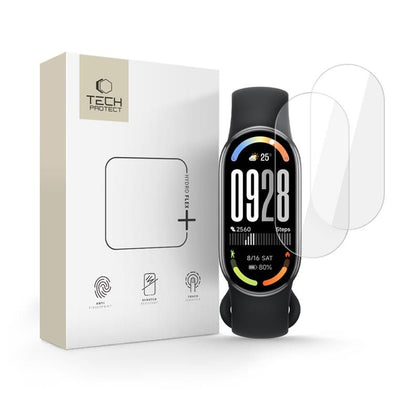 Tech-Protect Gydro Flex+ hidrogelio plėvelė 2 pak., skirta Xiaomi Smart Band 8 / 9 / 10 / NFC - skaidri -- Cell phone...