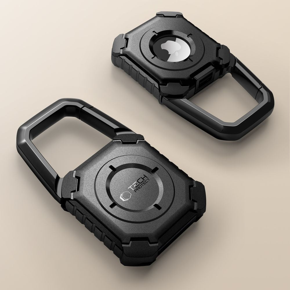 Tech-Protect Kevlar dėklas AirTag – juodas -- Apple AirTag