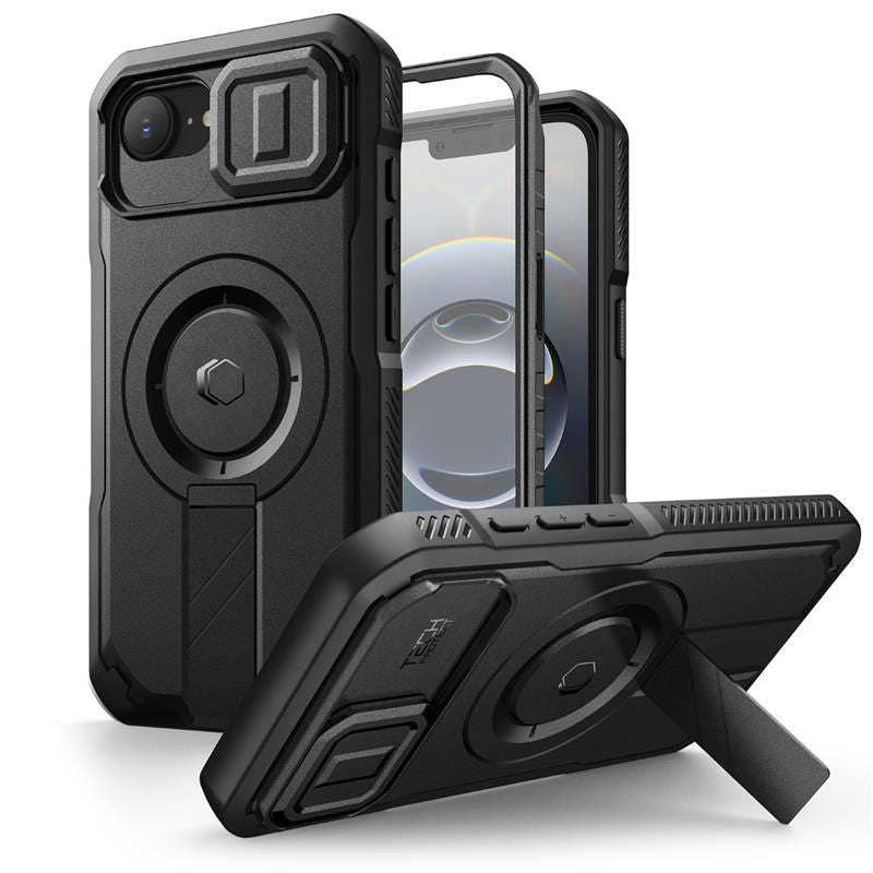 Tech-Protect Kevlar MagSafe dėklas iPhone 16e – juodas -- iPhone 16e