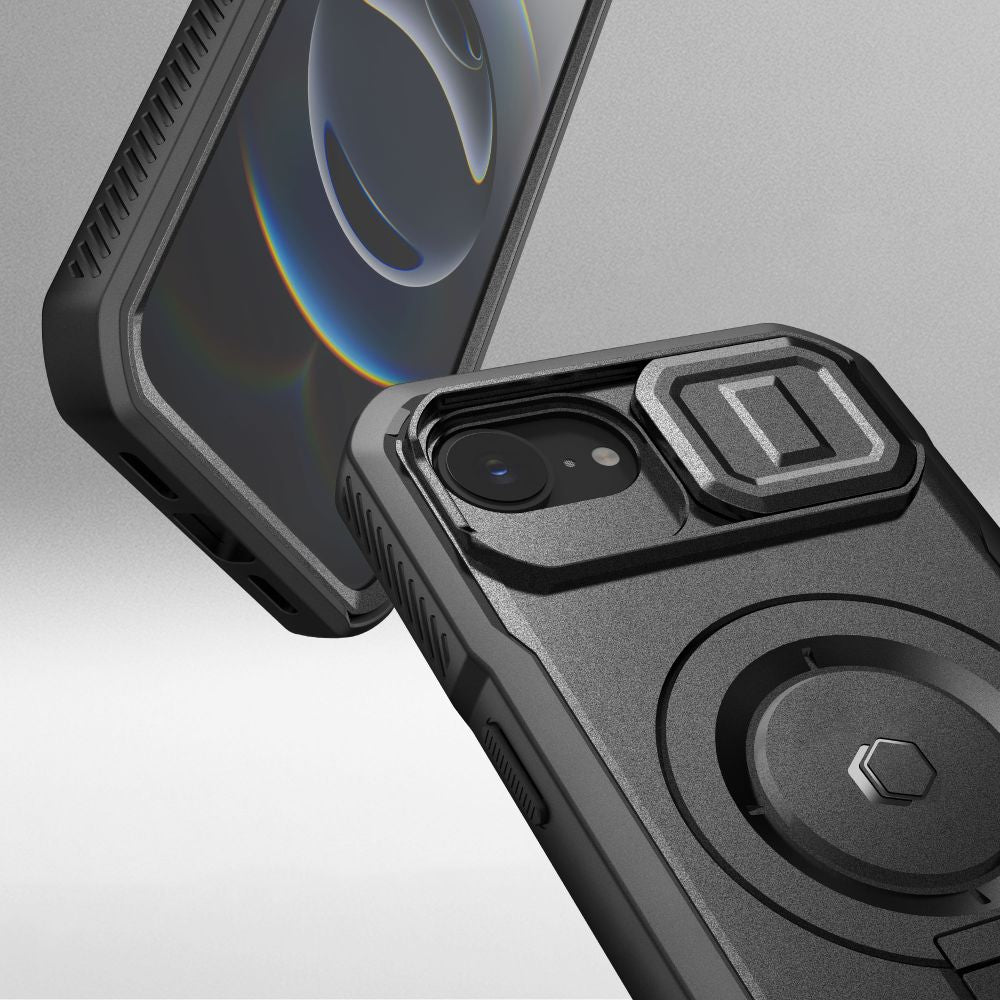 Tech-Protect Kevlar MagSafe dėklas iPhone 16e – juodas -- iPhone 16e