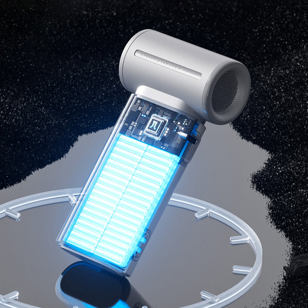 Jisulife Handheld Fan Life9 3600mAh nešiojamasis USB ventiliatorius - pilkas -- Uncategorized
