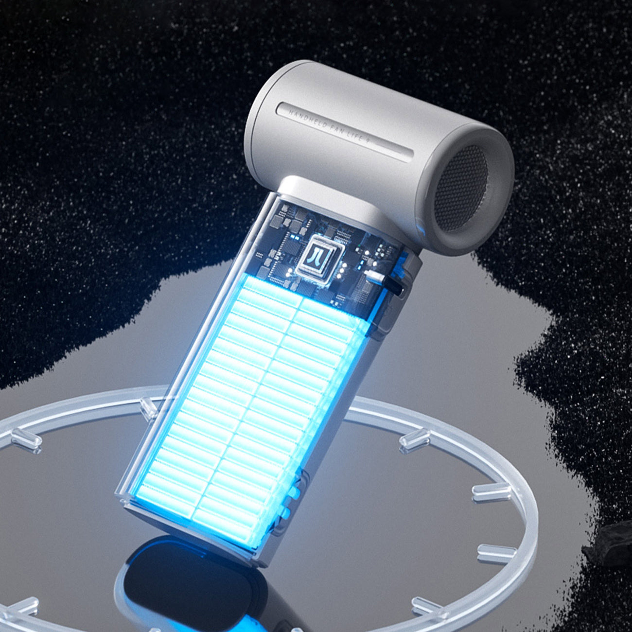 Jisulife Handheld Fan Life9 3600mAh nešiojamasis USB ventiliatorius - pilkas -- Uncategorized